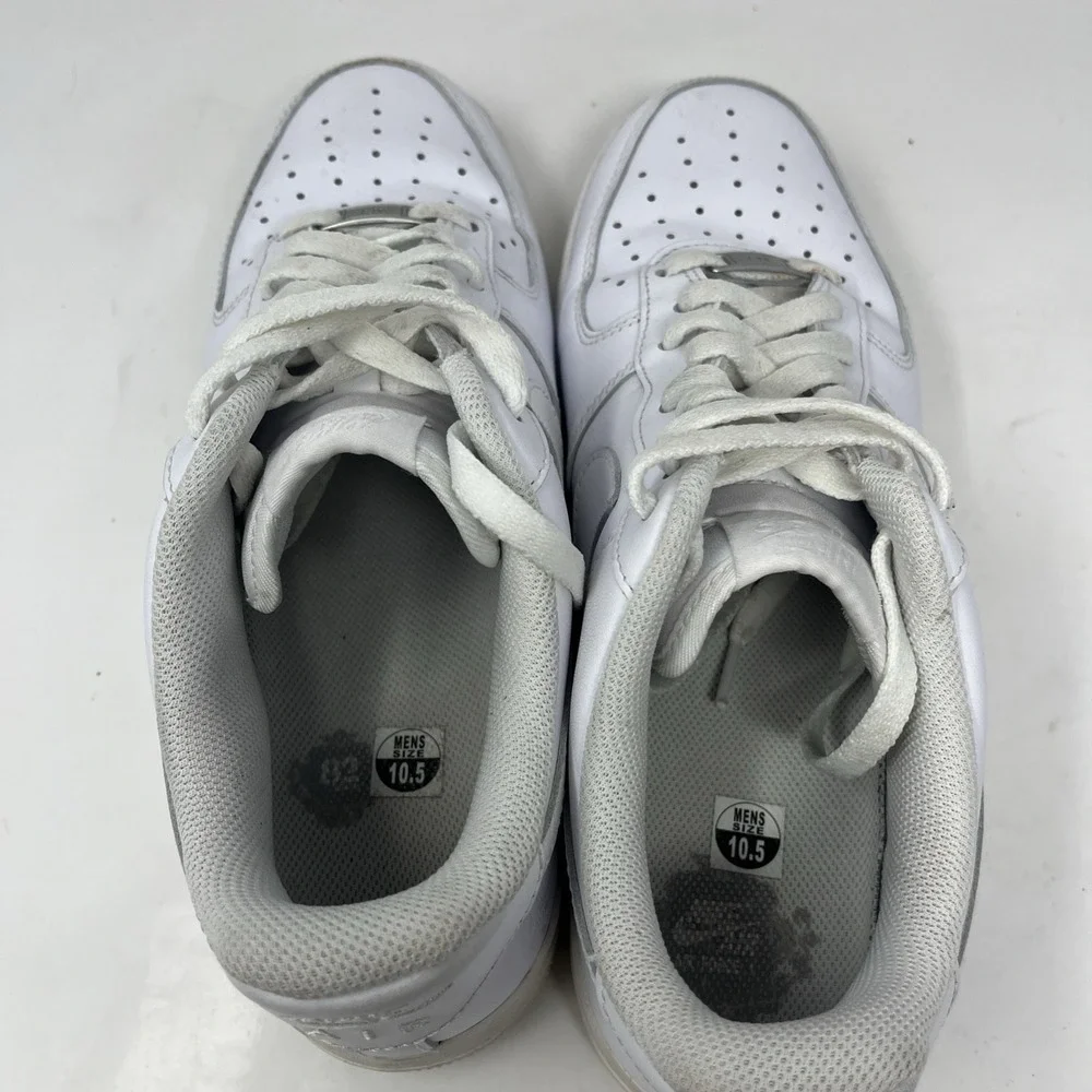 Nike Air Force 1 AF1 '07 Low Men's Triple White Sneakers Size 10.5 CW2288-111